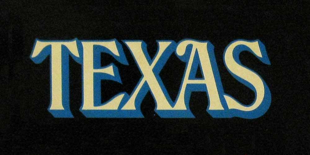 illustration of the word texas